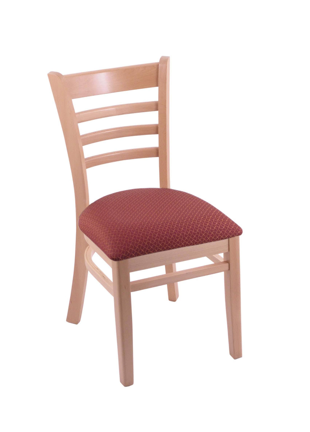 18x22 Chair with Natural Finish, Paprika Seat A116