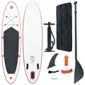 Red and White Inflatable Stand Up Paddleboard Set Y657255