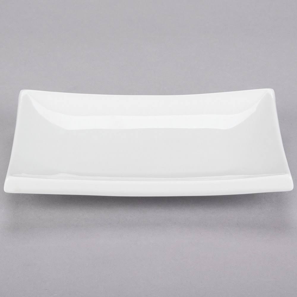 Super White Porcelain Rectangular Platter, 8-Inch by 5-1/2-Inch, Box of 24 H42763