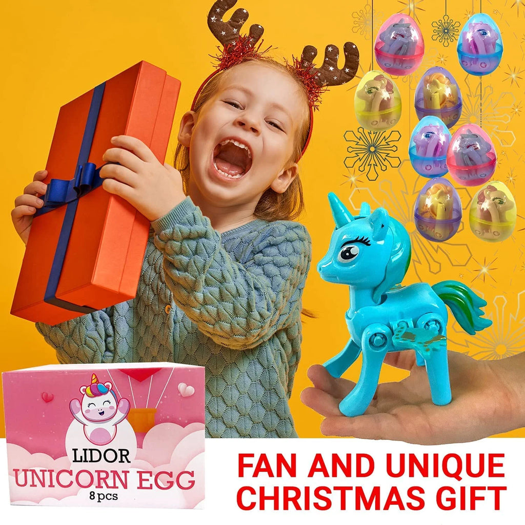 Unicorns Surprise Eggs with Toys Inside Pack of 8 F415