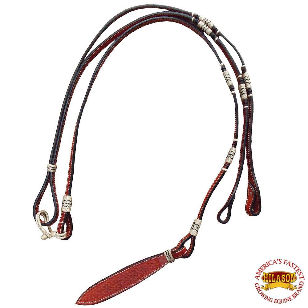 Braided Leather Romal Reins Horse V122528