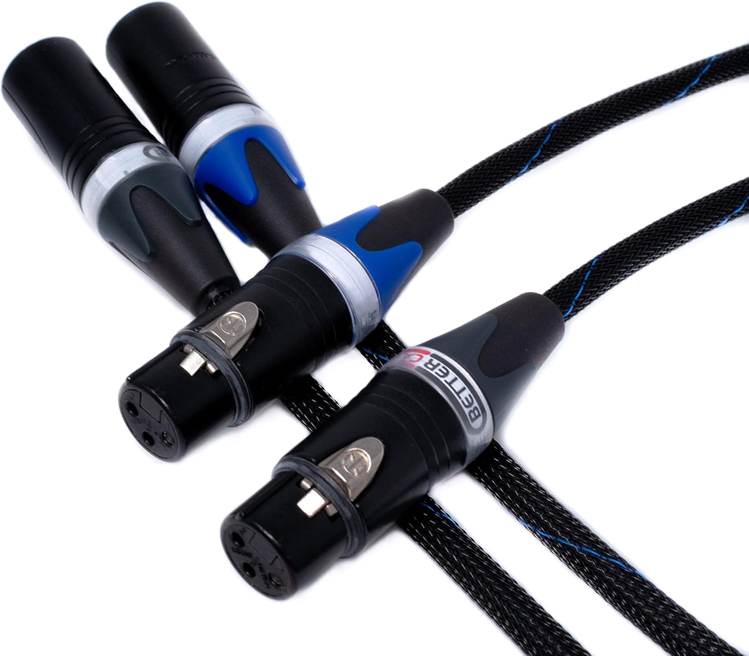 Balanced XLR Cables - Stereo Pair (2 Cables) - 3 Feet N23150