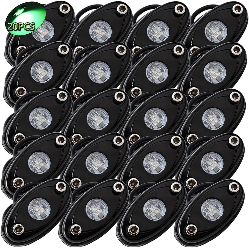 White LED Rock Lights 20PCS Waterproof B269879