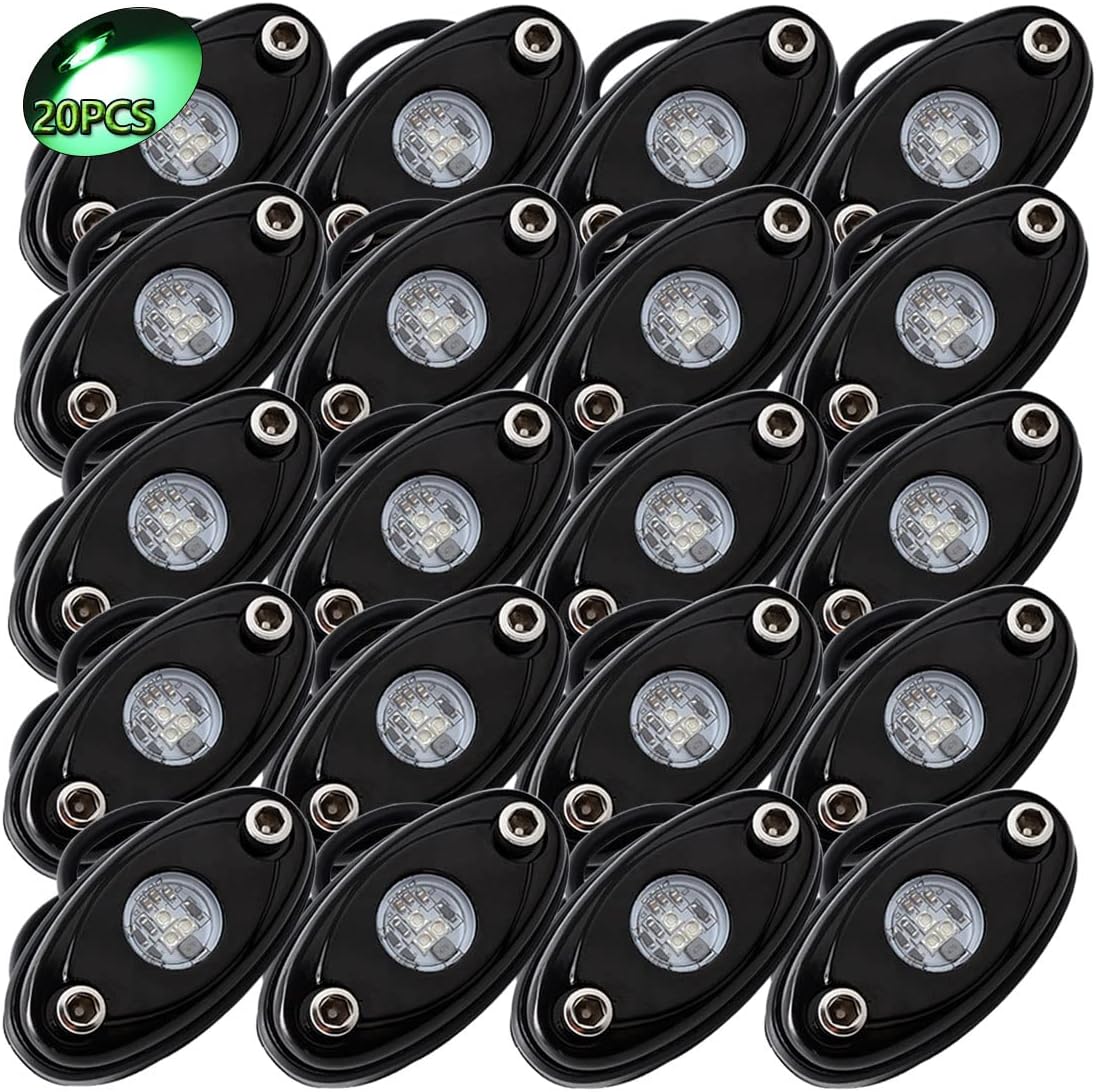White LED Rock Lights 20PCS Waterproof B269879