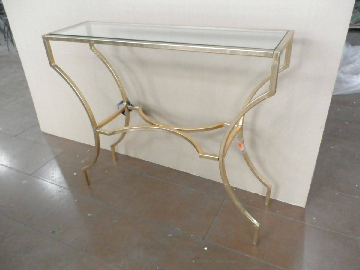 Gold/Glass Console Q25754