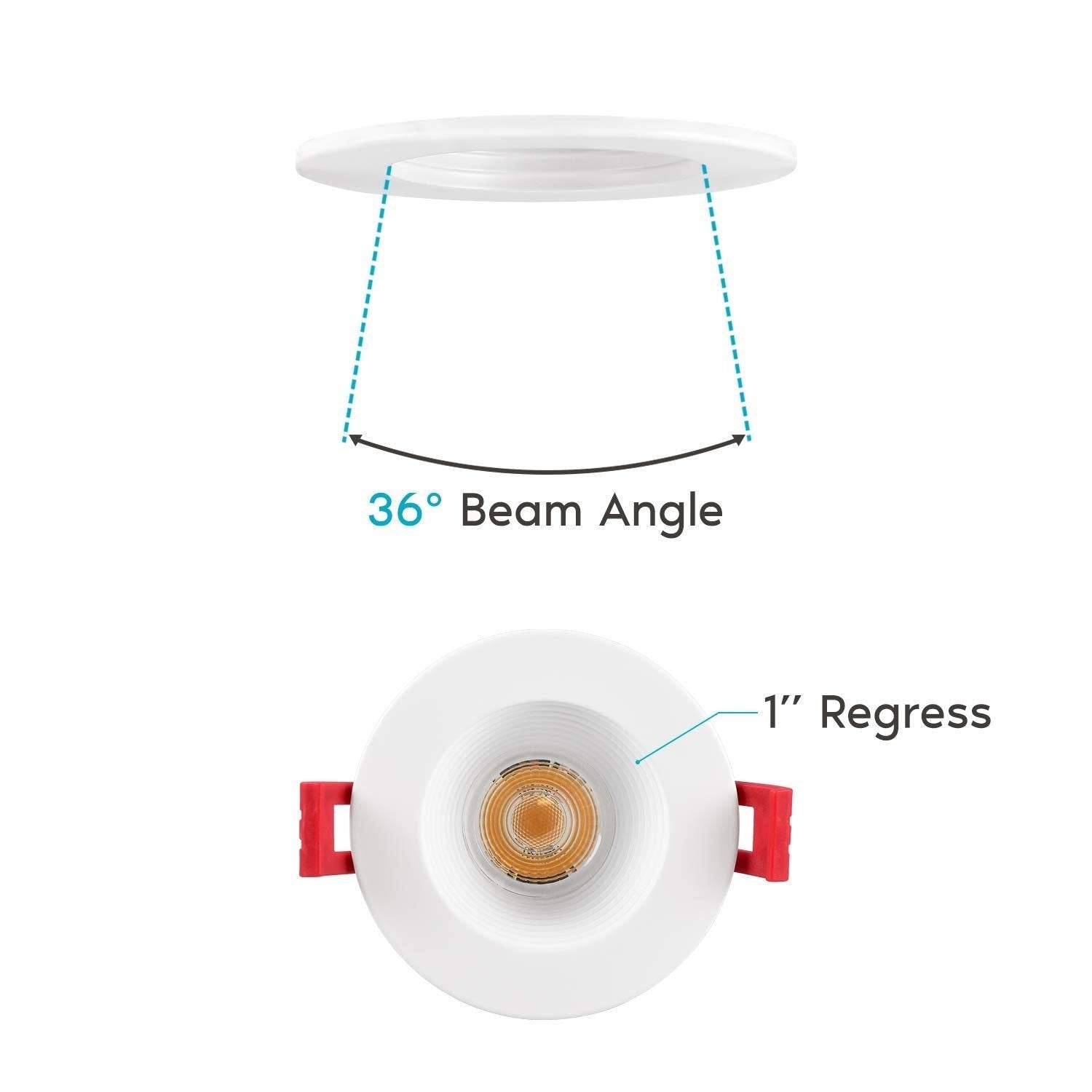 4-Pack Integrated LED Recessed Light Kit U453115