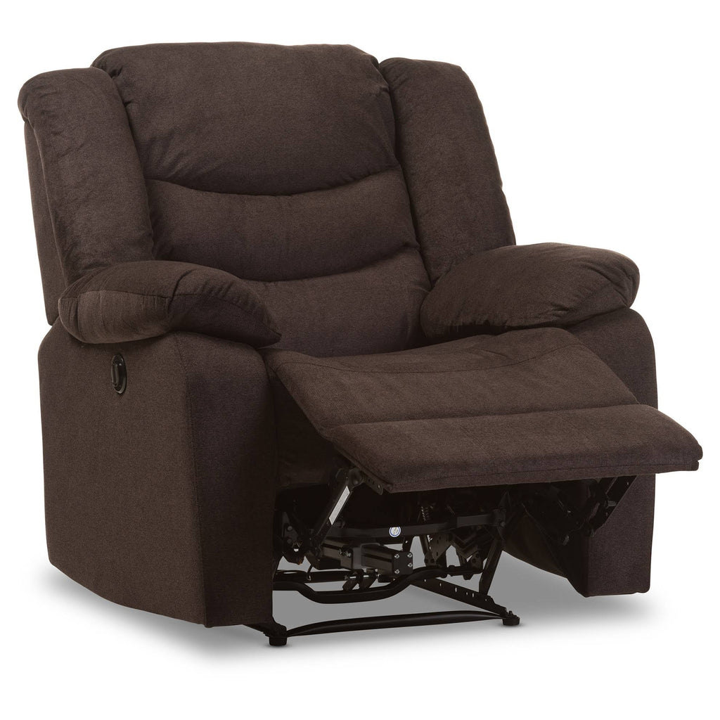 Godiva Brown Fabric Power Recliner Chair W526094