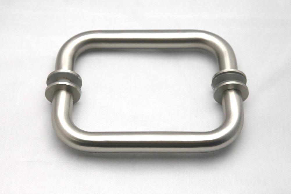 Frameless Shower Door Wall Hinge Brushed Nickel R271020