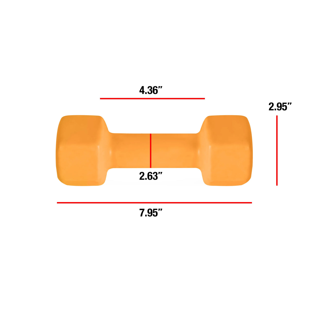 6 Pound Pair Vinyl Coated Dumbbells L772349