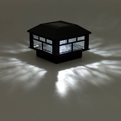 6 Pack Solar Powered Post Cap Light for 4x4 or 5x5 Posts X401
