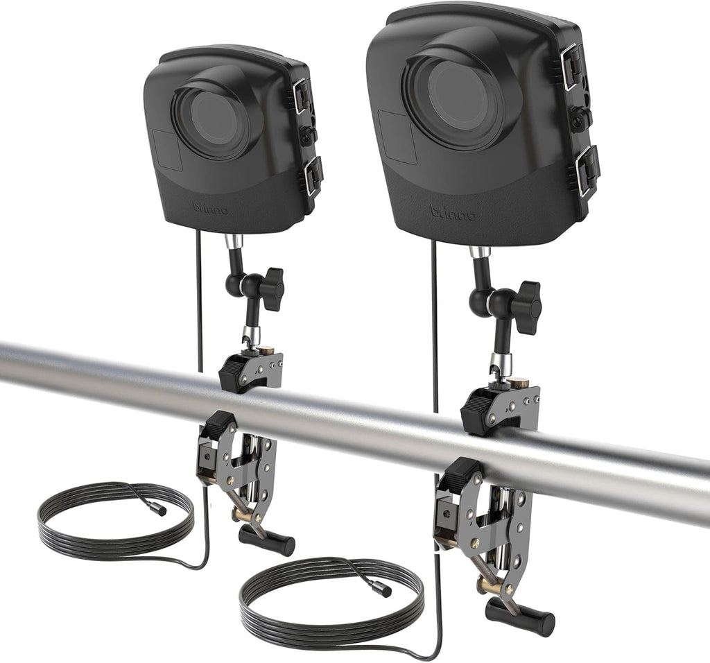 Construction & Outdoor Security Time Lapse Camera Trio Bundle Pack with Industrial Clamp & Weather-Resistant Case F7809