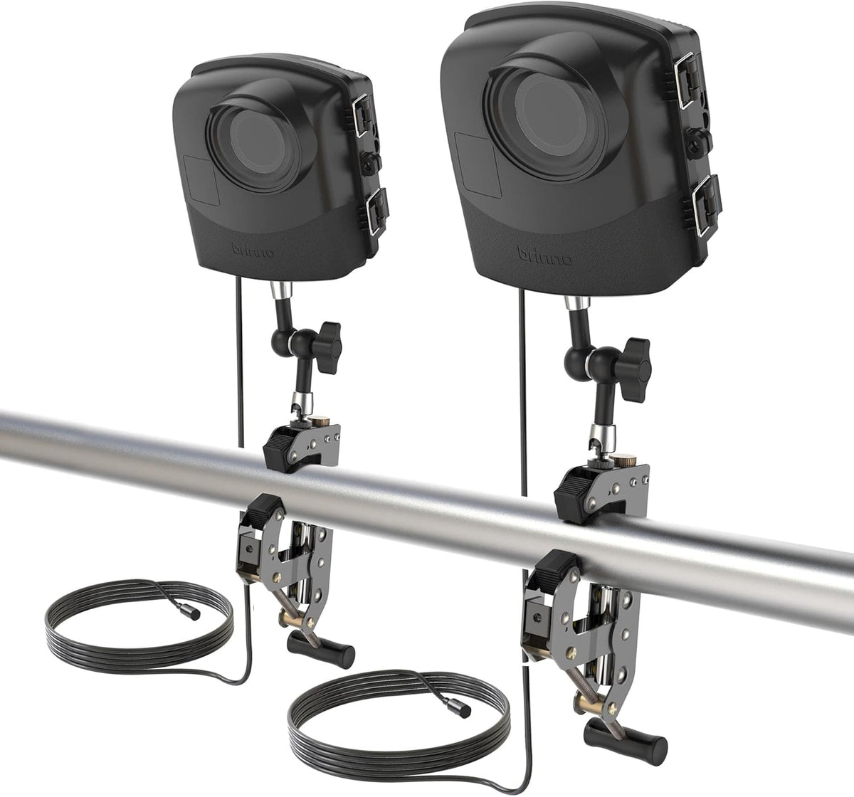 Construction & Outdoor Security Time Lapse Camera Trio Bundle Pack with Industrial Clamp & Weather-Resistant Case F7809