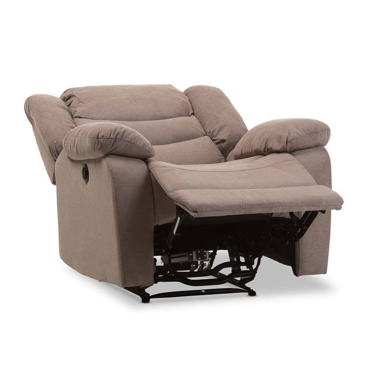 Godiva Brown Fabric Power Recliner Chair W526094