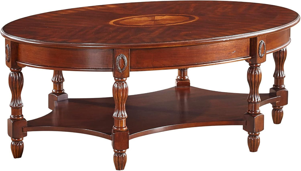 Walnut Solid Wood Semi-Circle Console Table with Drawer R620