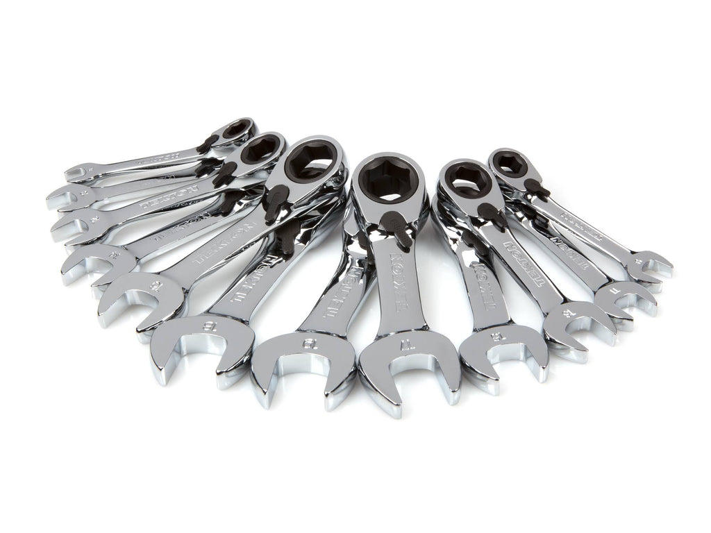 12-Piece Stubby Reversible Ratcheting Combination Wrench Set U2315