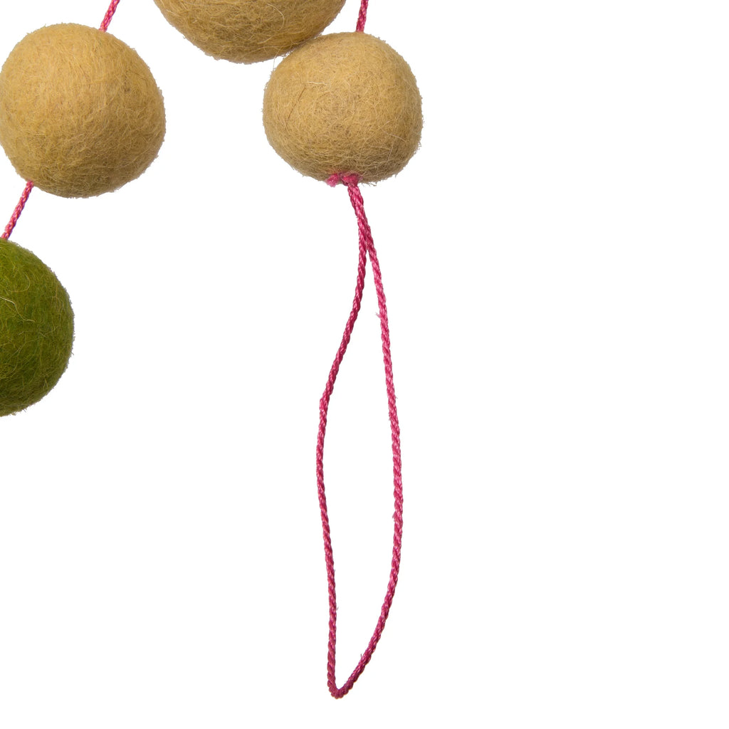 6' Multicolor Wool Pom Pom Garland P898767
