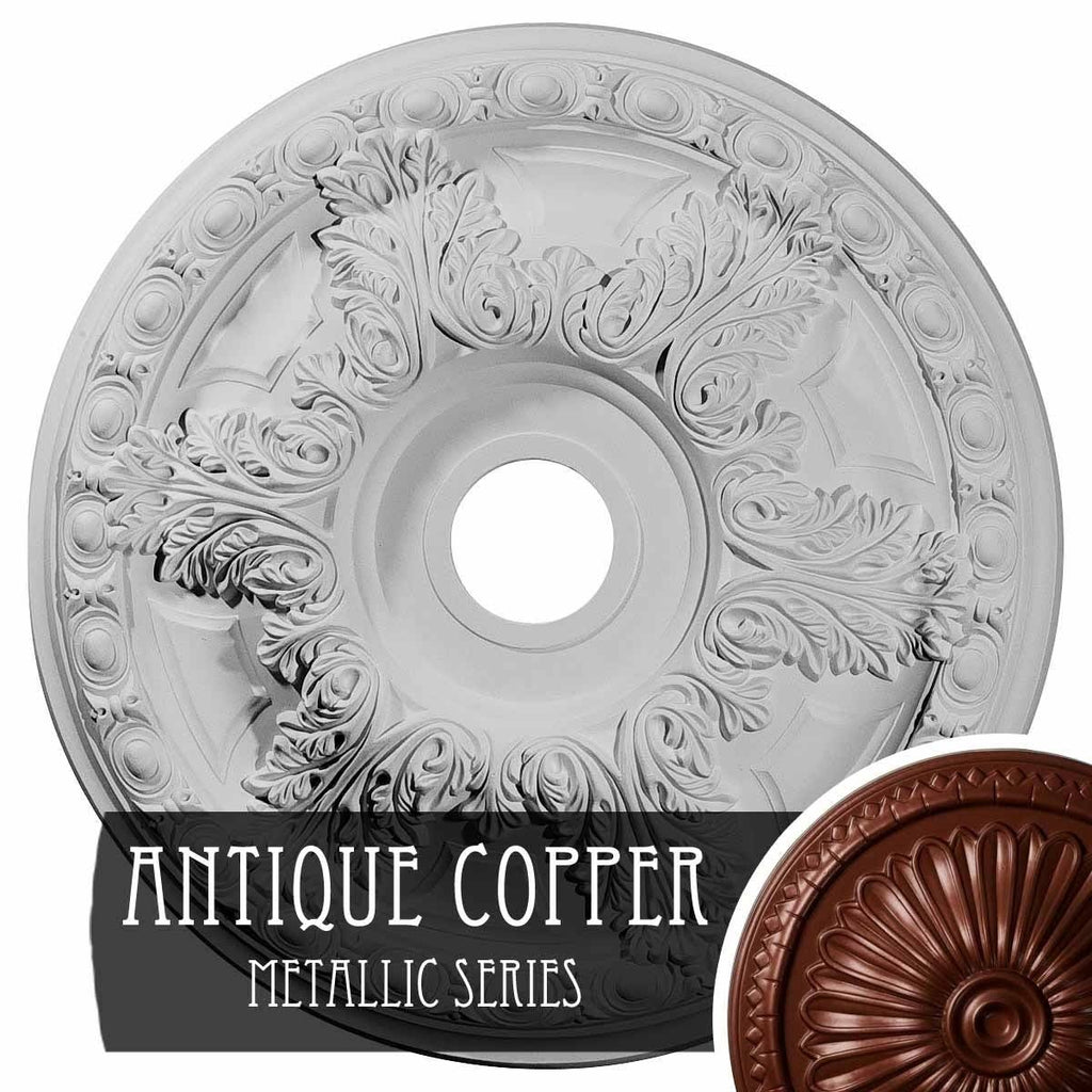 Bronze Blue Patina Ceiling Medallion U73237