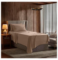 Twin 3 Piece Deep Pocket Bed Sheets Set with Fitted Sheet, Flat Sheet, Pillow Case S872