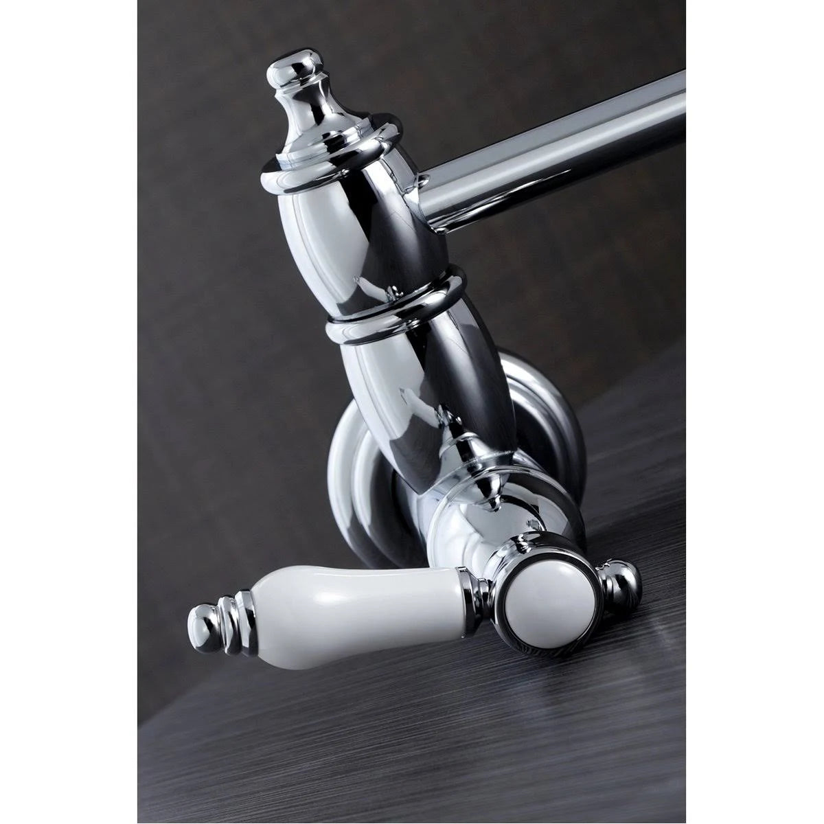 Antique Brass Wall Mount Pot Filler Kitchen Faucet A95253