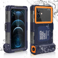 Waterproof Protective Case for Phones Up to 6.9 Inch with Lanyard V895