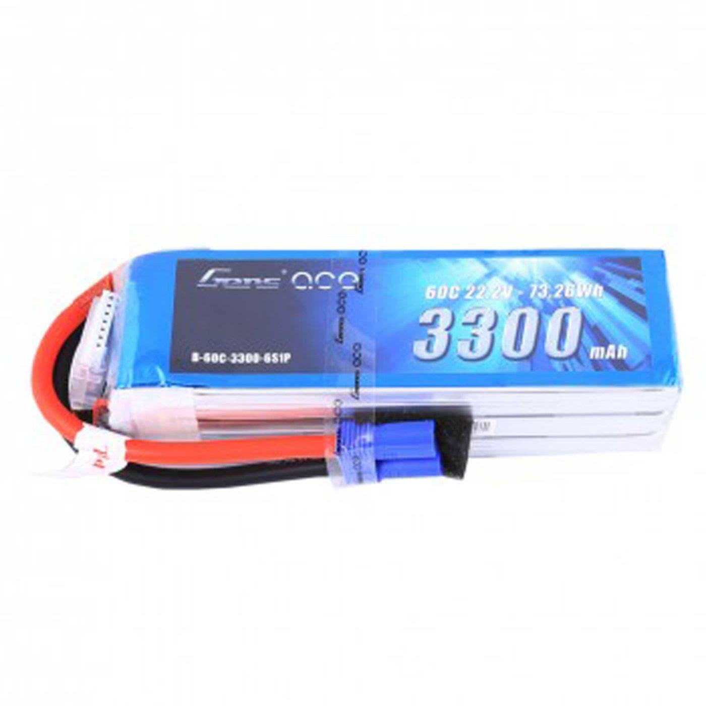 22.2V 60C 6s 3300mAh Lipo Battery Pack with EC5 Plug Y71926