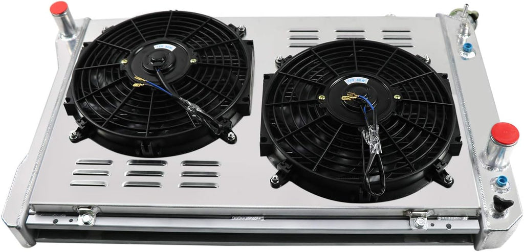 All Aluminum 3 Core Radiator with Shroud Fan Relay G89452