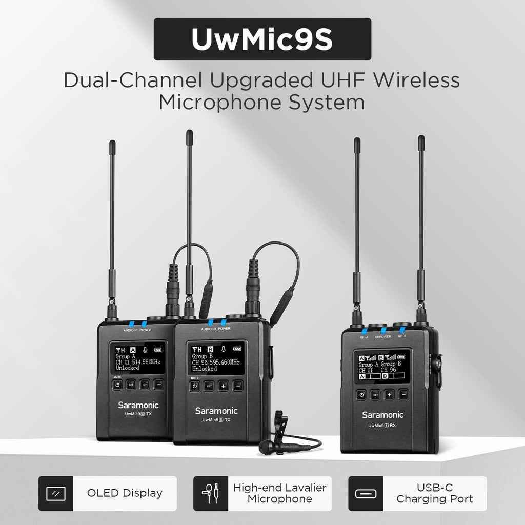 UHF Wireless Microphone System 2 Transmitters 1 Receiver A5830