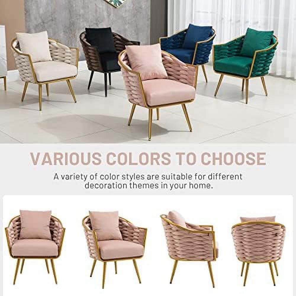 Navy Velvet Accent Chair with Pillow K13212