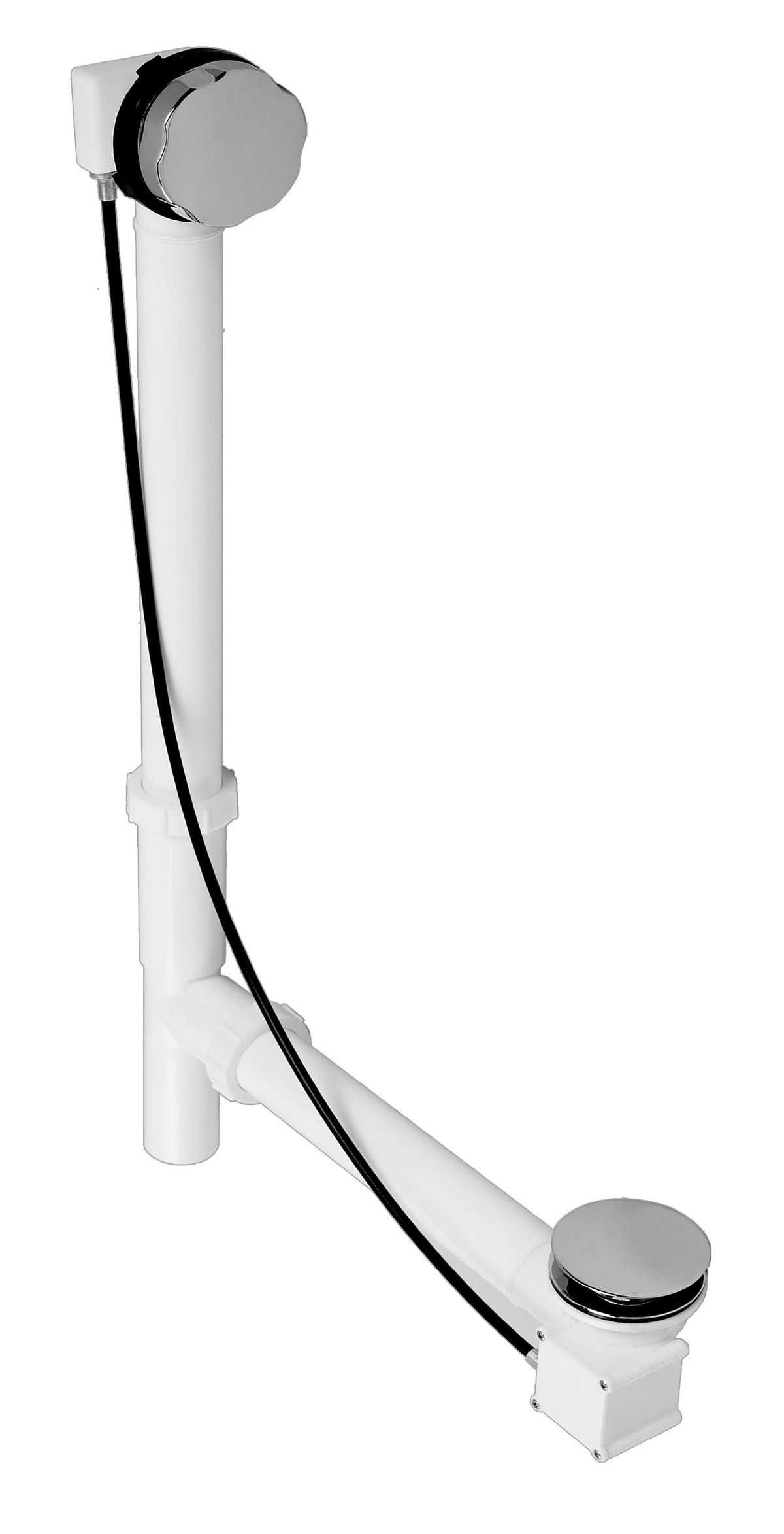 Polished Chrome Tubular Cable Drive Bath Waste A714143