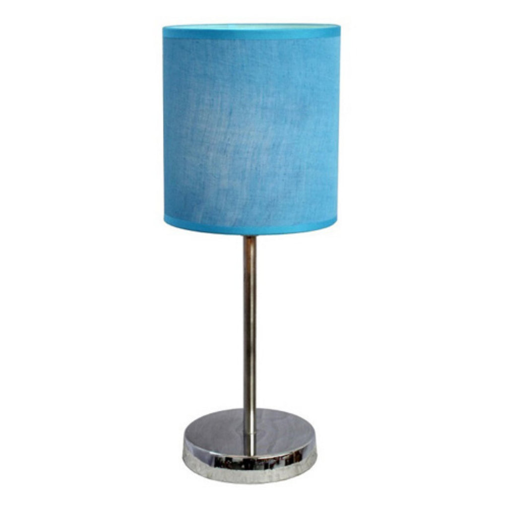 White Mini Table Lamp with Fabric Shade H187894