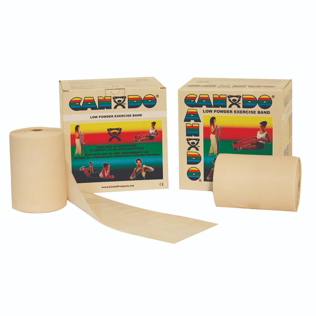 Low Powder Exercise Band Twin-Pak 100 Yard XX Light Tan J99293