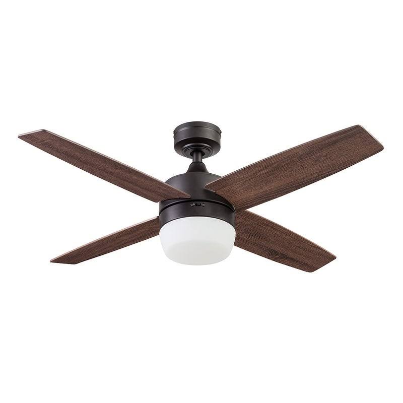 44 inch Espresso Remote Control Ceiling Fan, 4 Blades V4609