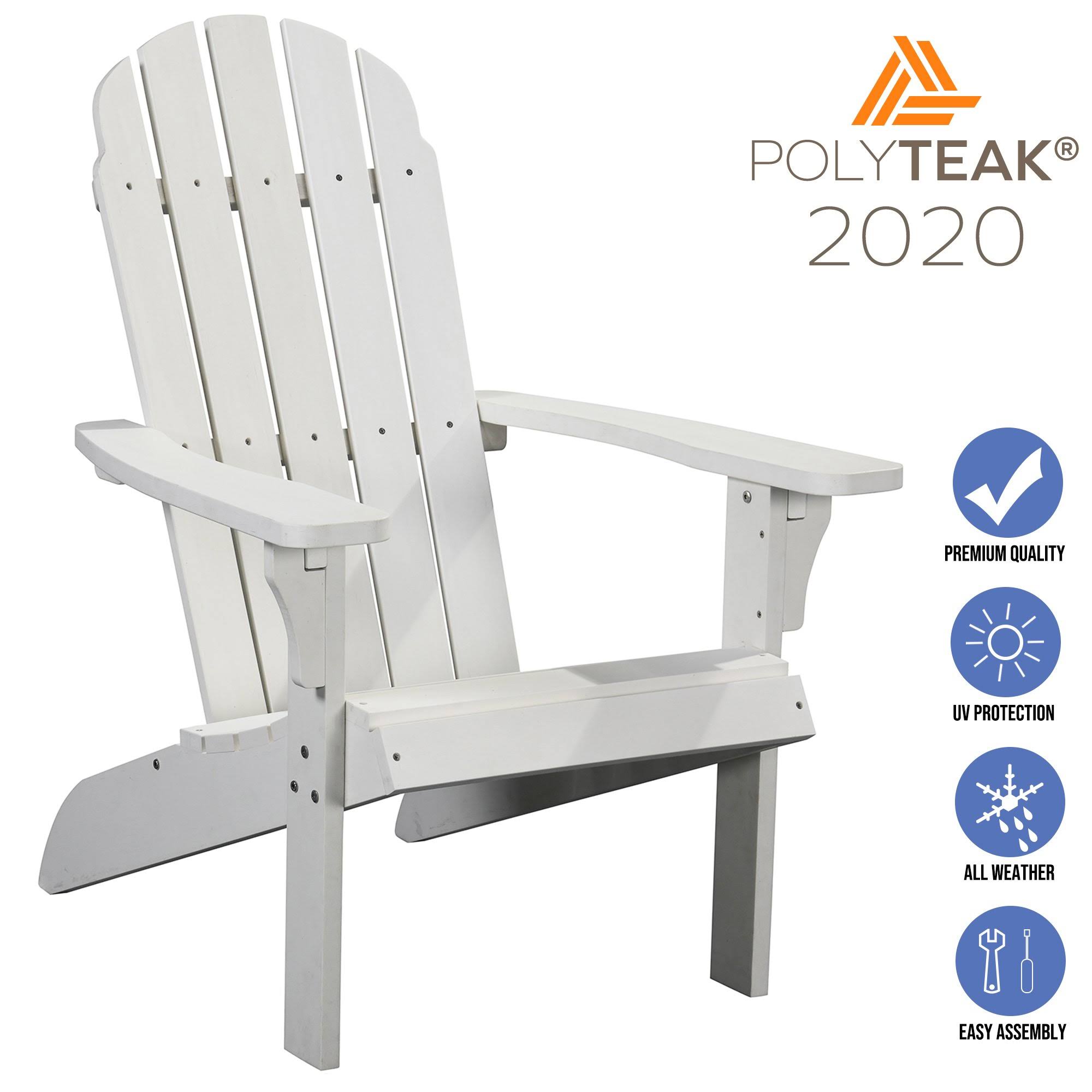 Brown Poly Faux Wood Adirondack Chair J64274