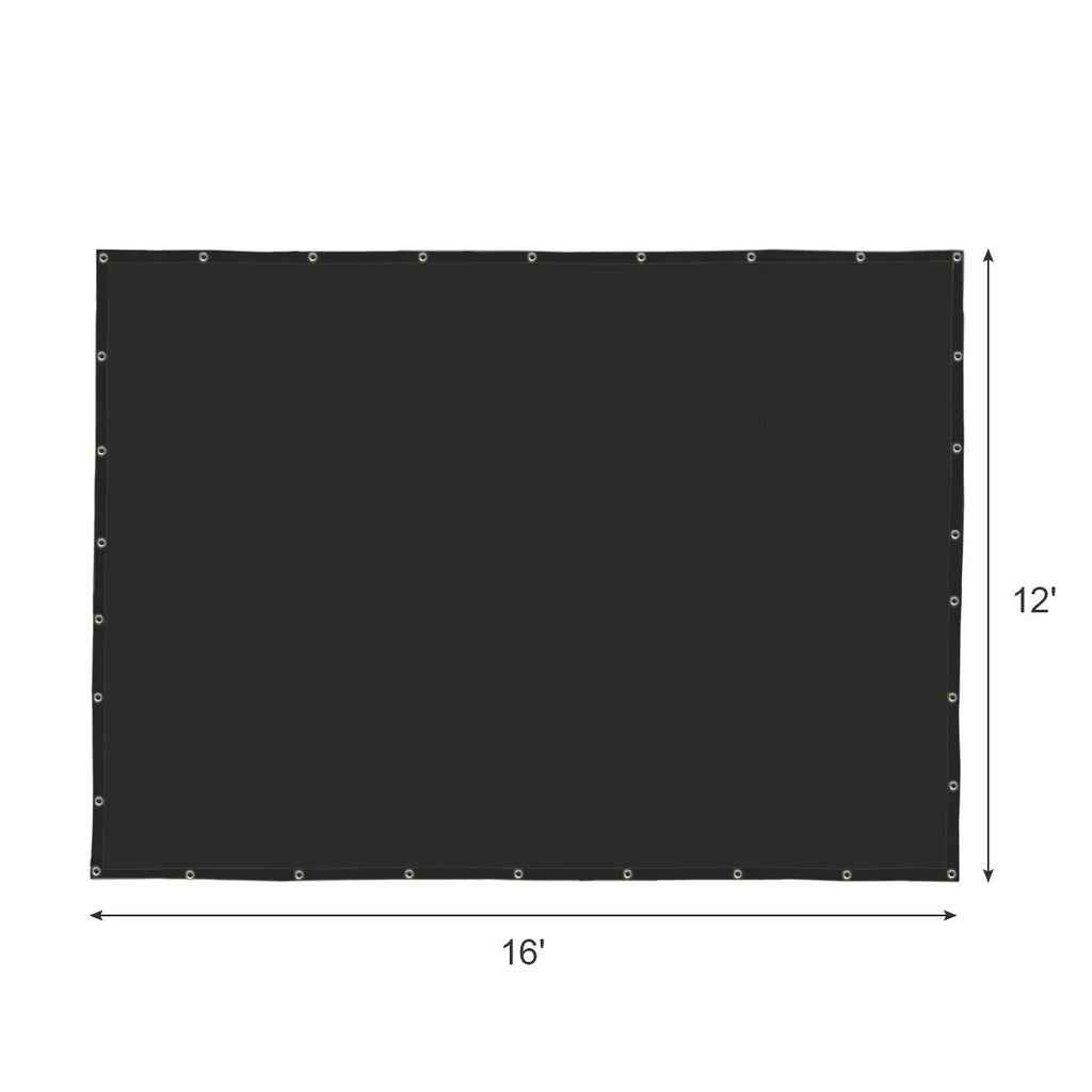 Black 12 X 16 Shade Cloth with Grommets W462490
