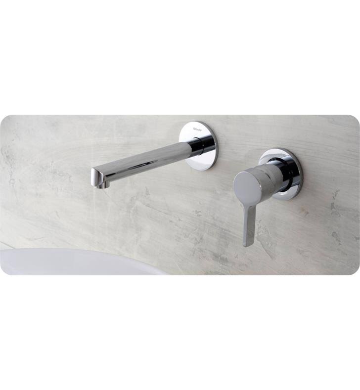 Olive Bronze Single Handle Wall Mount Bathroom Sink Faucet Trim Only D50209