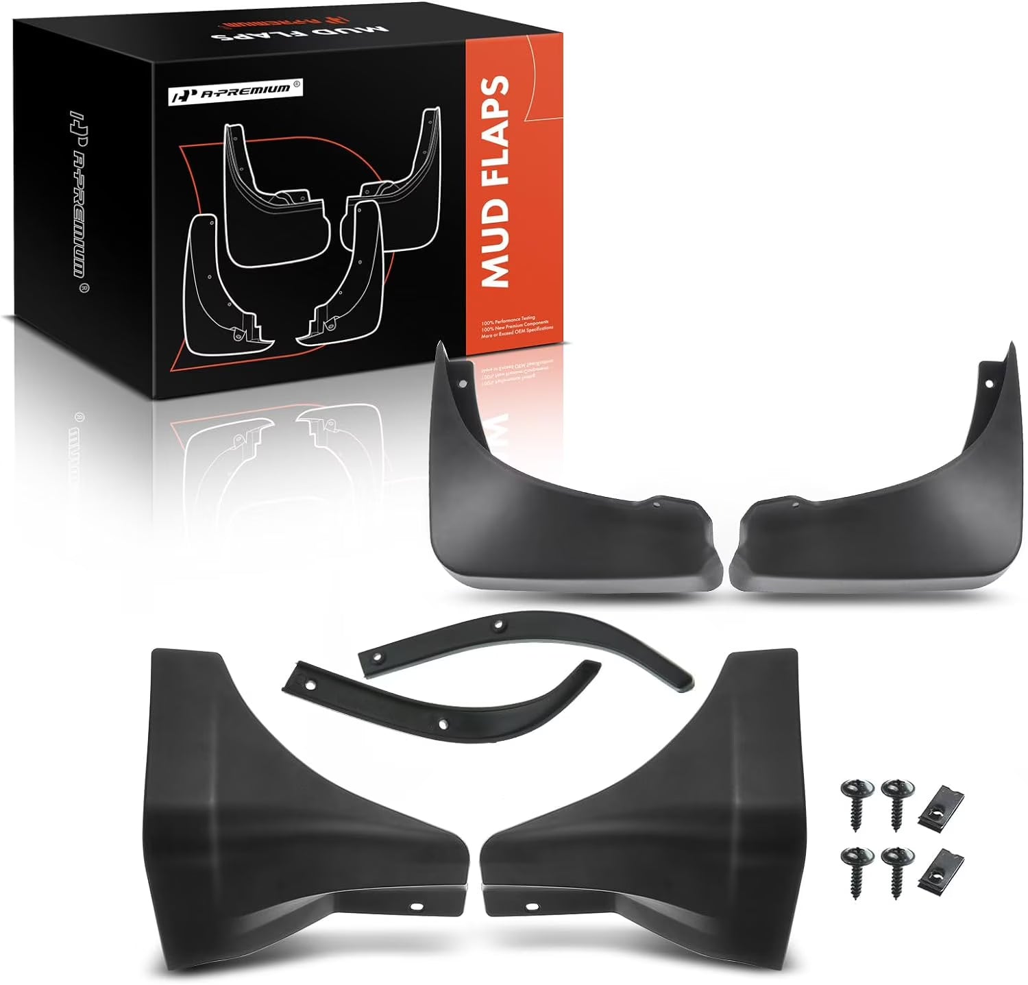 4-PC Splash Guard Mud Flaps Set D361