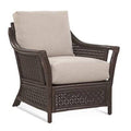 32x22 Wide Armchair Coral/Light Brown Performance Stripe B9449