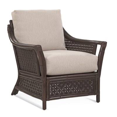 32x22 Wide Armchair Coral/Light Brown Performance Stripe B9449