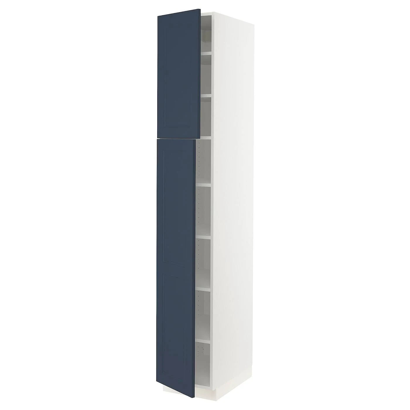 White High Cabinet with Shelves and 2 Doors O605