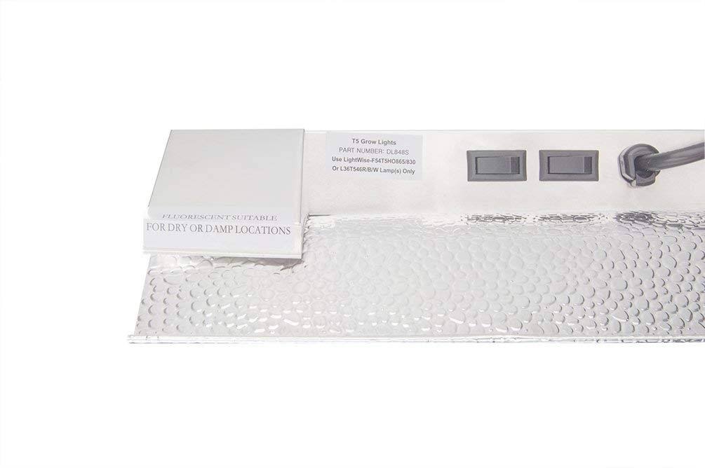 4 ft 8 Lamps Fluorescent Hydroponic Grow Light R71965