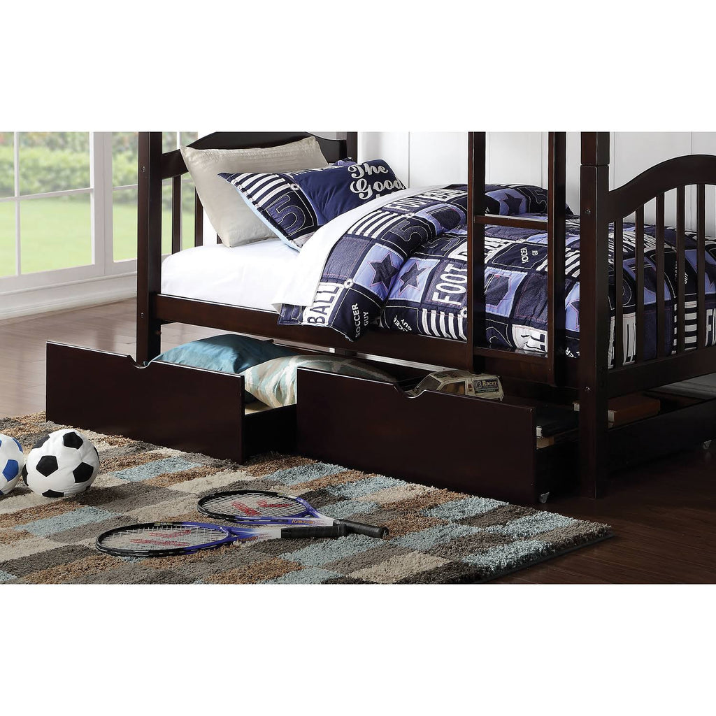 White Twin/Twin Bunk Bed F12419