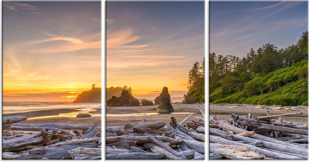 5 Piece Framed Canvas Print Wall Art Pictures (60''Wx32''H) R79382