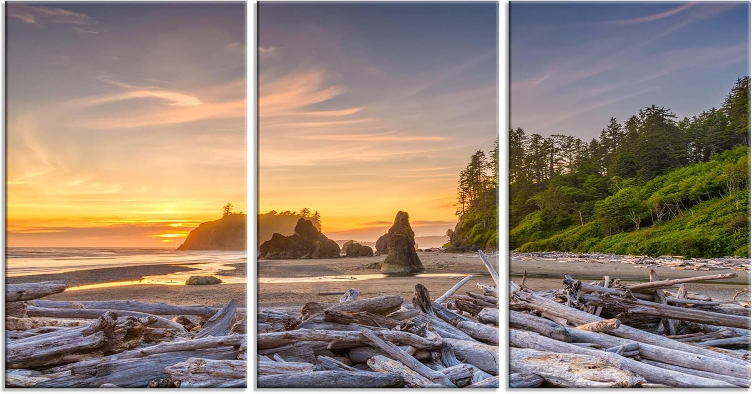 5 Piece Framed Canvas Print Wall Art Pictures (60''Wx32''H) R79382
