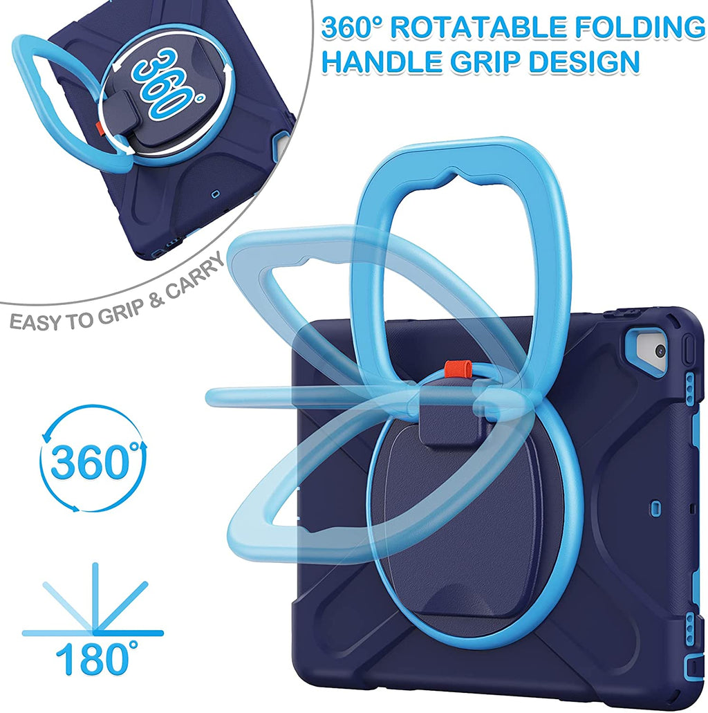 Shockproof Case with Pen Holder, Swivel Stand and Shoulder Strap M826