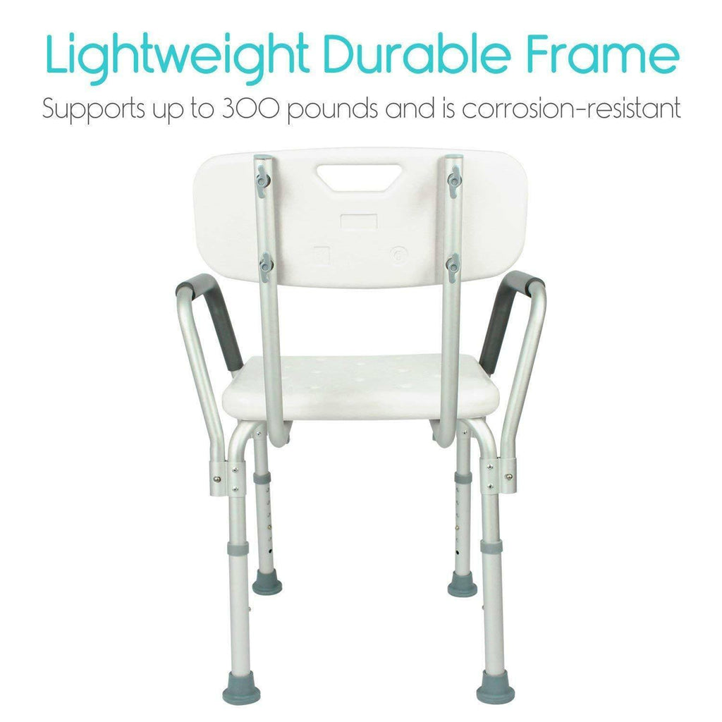 Shower Chair with Back and Arms S886
