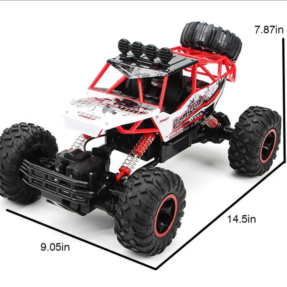 Large Remote Control Truck 1:12 4WD 2.4Ghz Waterproof Monster Truck I7200