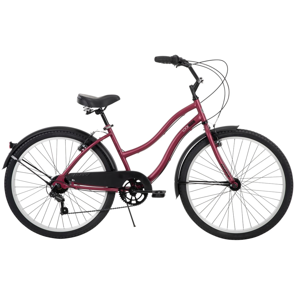 Pink 26-inch 7-speed Cruiser Bike E863