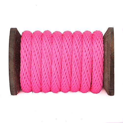 Hot Pink 3/4 inch x 50 Feet Utility Rope M1901