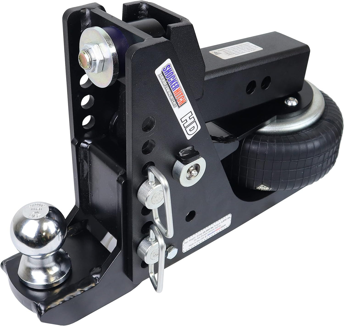 Black Air Drop Hitch with 2-5/16" Ball C540