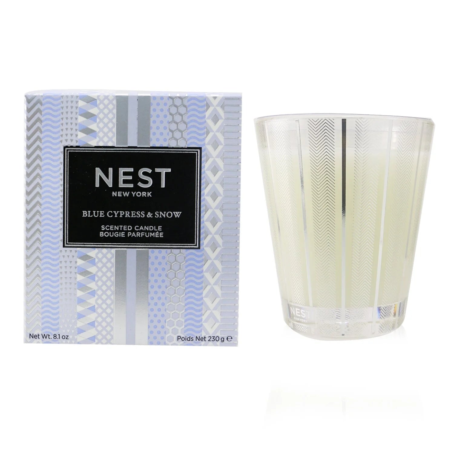 Blue Cypress & Snow Scented Candle 230g M280